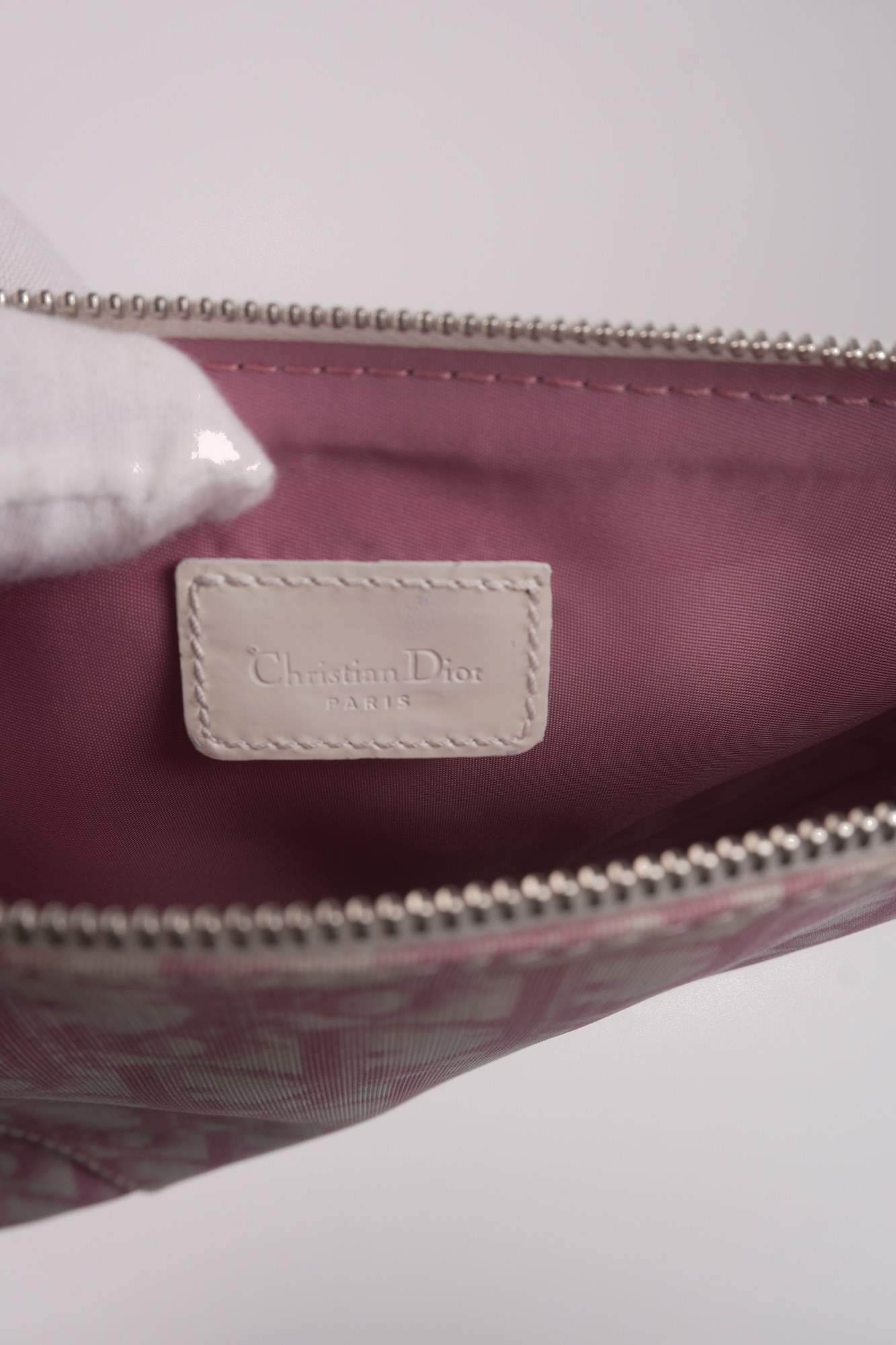 Christian Dior Trotter Canvas Saddle Pochette