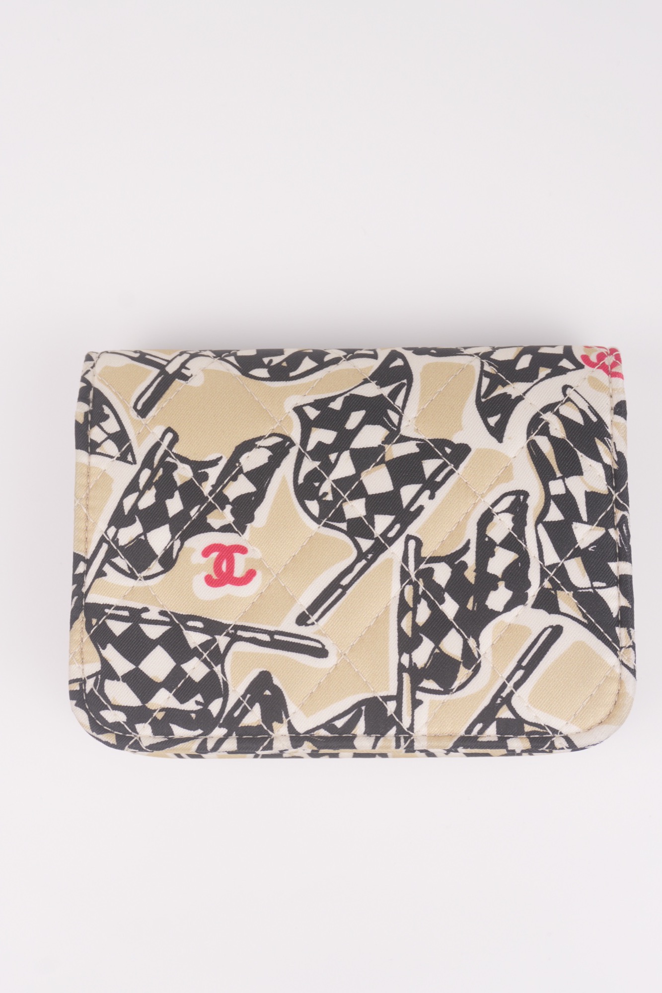 Chanel Mini Matelasse 12 Racer Flag Single Flap Chain Shoulder Pouch - DSC02165
