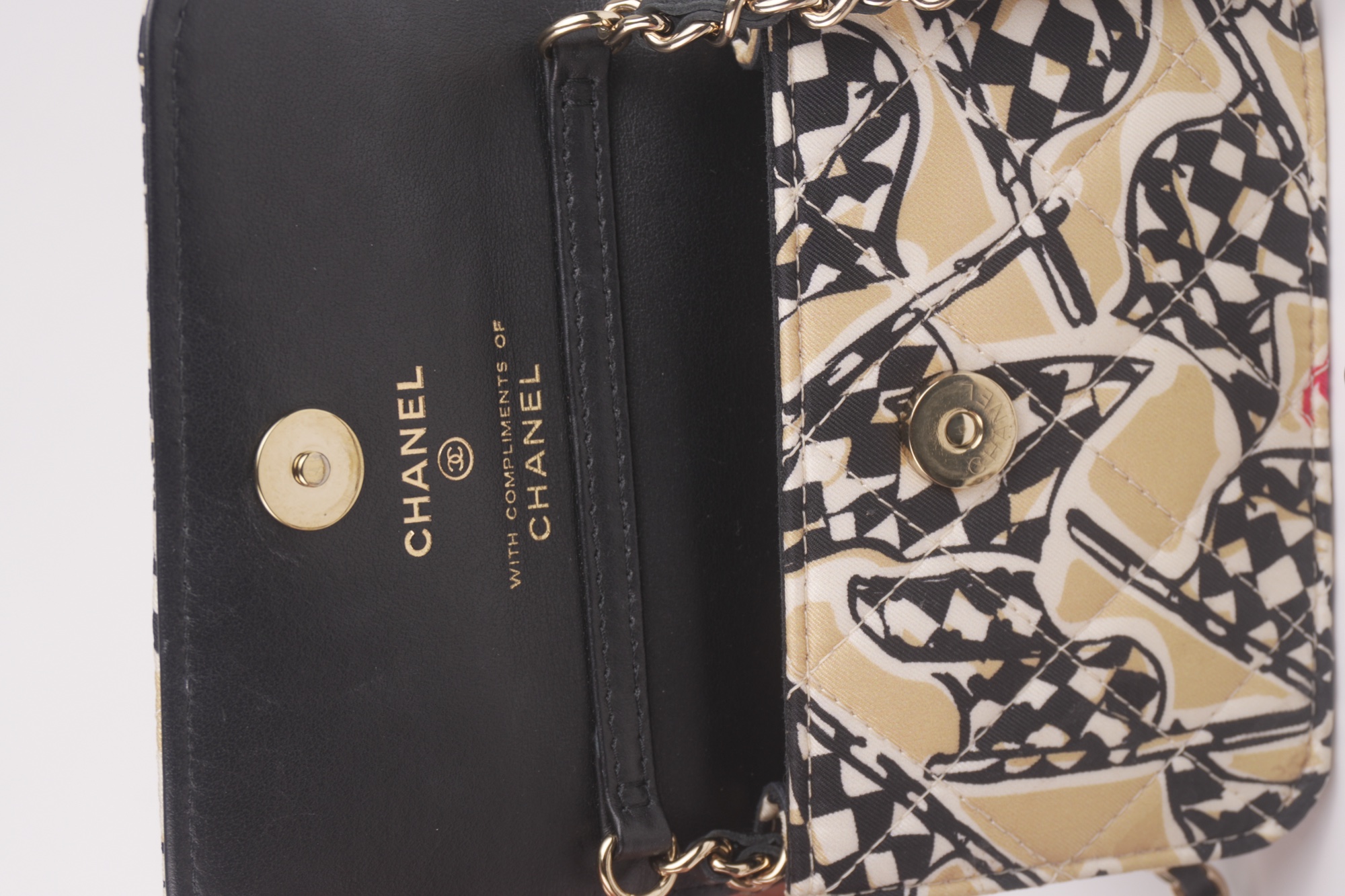 Chanel Mini Matelasse 12 Racer Flag Single Flap Chain Shoulder Pouch - DSC02176