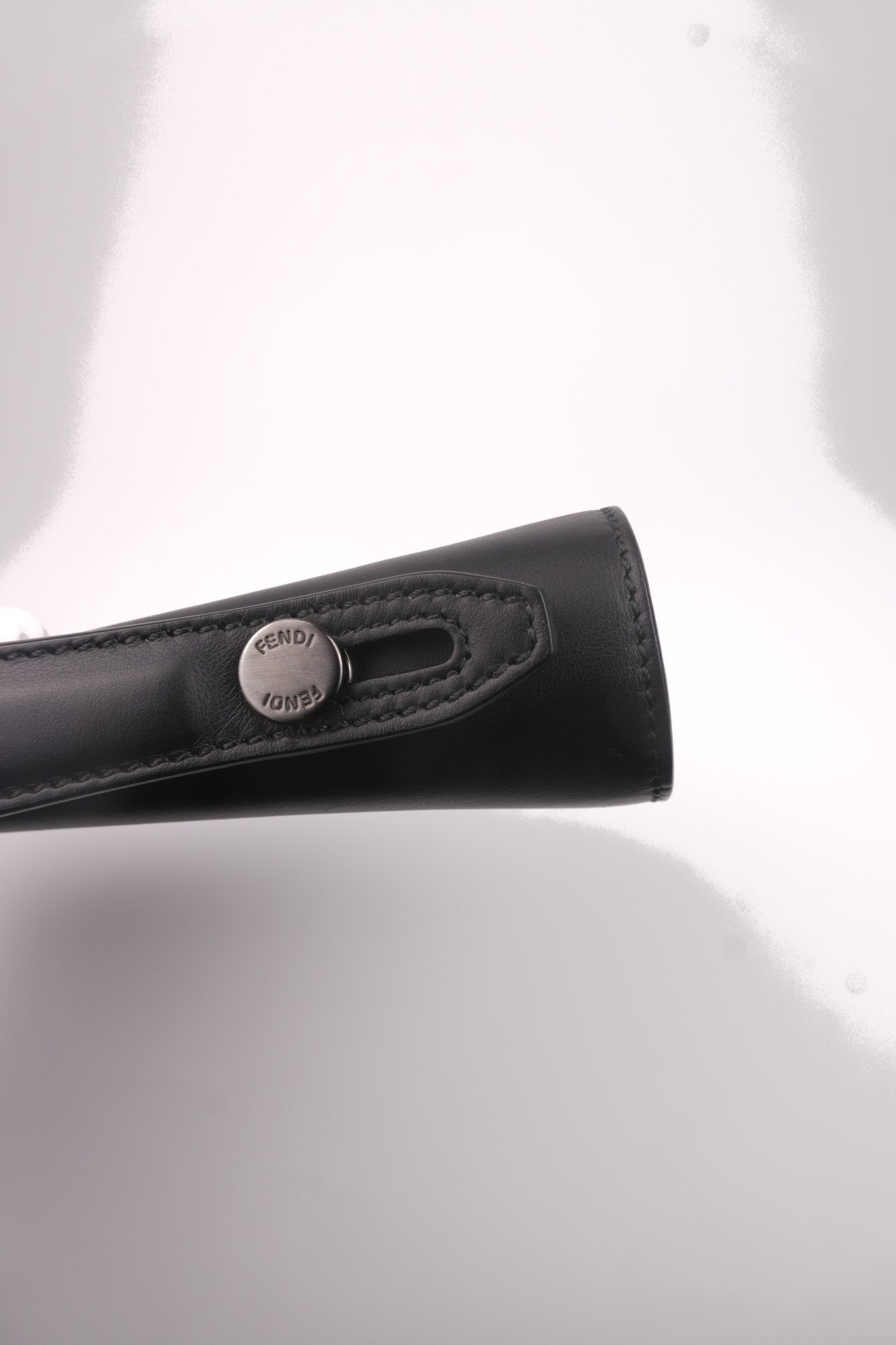 Fendi Zucca FF Embossed Leather Clutch Bag