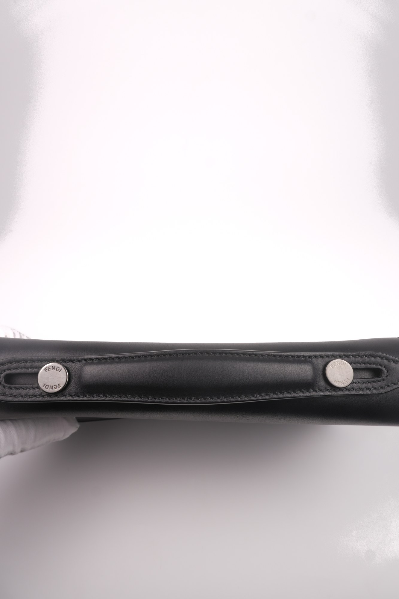 Fendi Zucca FF Embossed Leather Clutch Bag