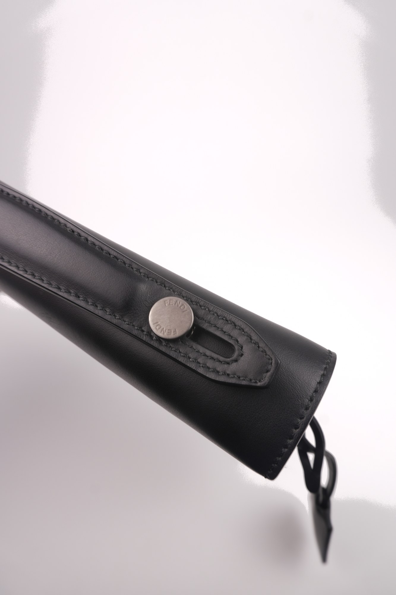 Fendi Zucca FF Embossed Leather Clutch Bag